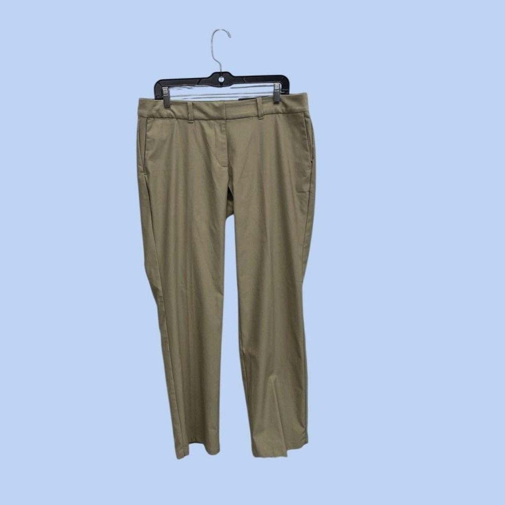 Nike Golf Dri-Fit Khaki Pants Womens Size 12 Regular Straight Leg 725732-235